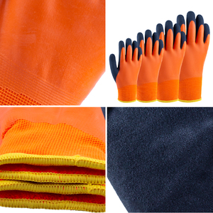 Guantes de invierno de doble revestimiento de látex completo directo de fábrica, guantes de protección contra el frío con forro térmico, impermeables para trabajo al aire libre - Product Image 3