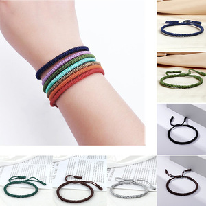 Pulseras <span class=keywords><strong>de</strong></span> cordón trenzado rojo hechas a mano <span class=keywords><strong>de</strong></span> fábrica, nudos <span class=keywords><strong>de</strong></span> <span class=keywords><strong>amor</strong></span> <span class=keywords><strong>de</strong></span> moda, nudos en forma <span class=keywords><strong>de</strong></span> corazón <span class=keywords><strong>de</strong></span> la suerte, cuerda multicolor, cuerda <span class=keywords><strong>de</strong></span> <span class=keywords><strong>amistad</strong></span> para parejas - Product Image 6