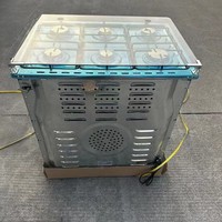 6 Kompor Gas Multifungsi Stainless Steel Oven Pizza Terlaris dengan 6 Tungku Pembakar Gas dan Oven