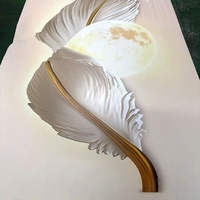 Panneau mural en PVC marbré moderne, imperméable et ignifuge, haute brillance, feuille UV, décoration intérieure, vente chaude de l'usine YC