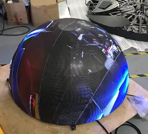 Tela de visor led redondo para esfera, tela p2 p2.5 p3 p4, interior, macio, personalizado, bola de cor completa, display de bilhar