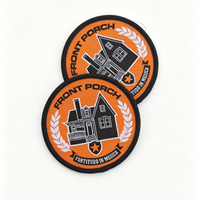 Patch tissé thermocollant personnalisé, imprimé crâne gothique fraise, écologique, style punk, pour accessoires de vêtements streetwear en denim