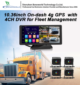 Grabador de vídeo Dvr para espejo retrovisor de coche, 10,36 ", <span class=keywords><strong>4</strong></span> cámaras, canales, 360 grados, 4G, navegación GPS, 720P, para camión - Product Image 6