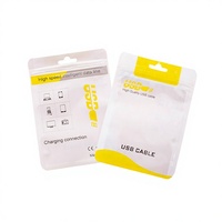 China Factory Custom Gravure Printed Stand Zipper Pouch Resealable Zip Lock Bag Mobile Phone Case Cable Earphone Charger