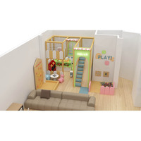 Équipement de terrain de jeu intérieur pour enfants, parcours d'obstacles, structure de jeu pour enfants en zone intérieure