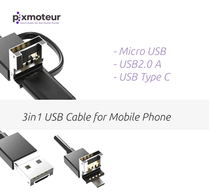 Modul Kamera Endoskop Industri Pixmoteur PE-U21450-C10 5MP Auto Fokus Diameter 14mm USB Tahan Air Boreskop 1944x2592px - Product Image 6