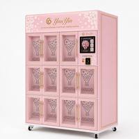 Distributeur automatique de fleurs Yunyin, 11 compartiments, refroidissement par compresseur, Wi-Fi/4G, pour boutiques de cadeaux