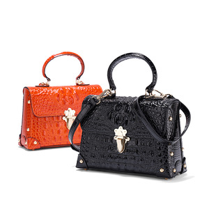 Spring and Summer New Women's Bag High-Grade Sense of Light Luxury Crocodile Pattern Hand Bag