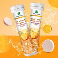 Produits de santé très vendus, compléments vitaminiques, saveur d'orange douce, comprimés effervescents à la vitamine C pour éclaircir la peau