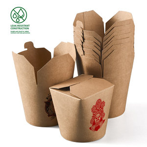 Chinese Disposable Packing Food Containers Takeaway Doner <strong>Box</strong>/16oz Kraft Paper <strong>Noodle</strong> <strong>Box</strong> - Product Image 1