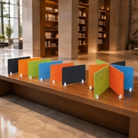 CHIHENG Cloison de bureau portable ignifuge de classe A de qualité supérieure pour table d'étude scolaire