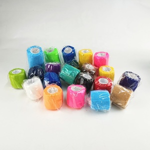 Niño Pet Sports Hand Tear Able <span class=keywords><strong>Vendaje</strong></span> autoadhesivo Venta al por mayor Cachorro <span class=keywords><strong>Perro</strong></span> Cinta de <span class=keywords><strong>vendaje</strong></span> cohesivo Vendajes azules - Product Image 4