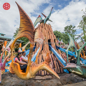 Attraction ludique attrayante pour enfants : <span class=keywords><strong>Dinosaure</strong></span> autocontrôlé rotatif et montant pour parc d'attractions Luna, à vendre - Product Image 5