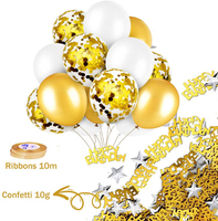 Ensemble de ballons en latex rose or bleu étoile pour mariage, douche nuptiale, décoration de fête d'anniversaire, table à rideaux incluse