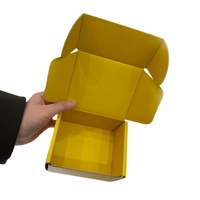Boîte d'emballage oblongue auto-érectible pliable en carton ondulé OEM, écologique, personnalisée pour bijoux, rangement de clous et cadeaux