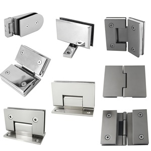Arno Stainless Steel Glass Hinges 304 Material Surface Mount For Bathroom Door Hardware - Product Image 1