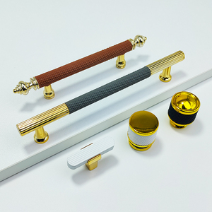 Rubberen T Plastic Handgrepen Meubels Goud Zwart Kast Kichen Trekt Deuren Lederen Trekhandgreep Ladeknoppen & Handgrepen - Product Image 6