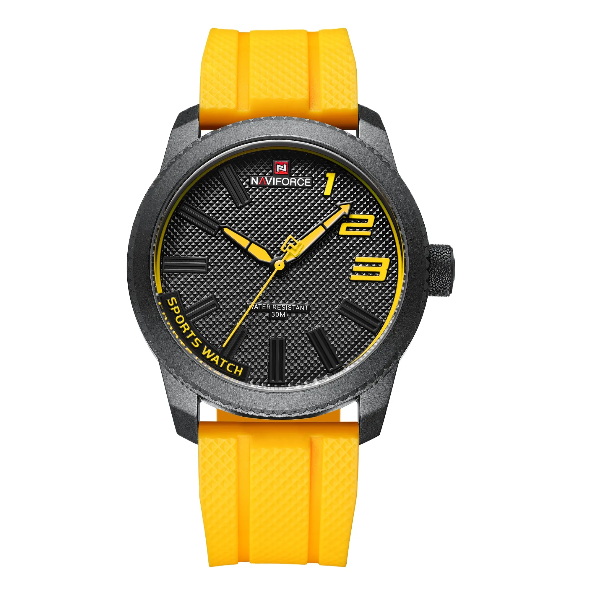 NAVIFORCE 9202T New Fashion Men Watch Quartz Watches Silicone Mens Wristwatches Waterproof Clock Reloj masculino