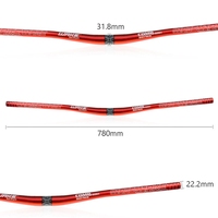 Guidon en forme d'hirondelle de vélo vtt 31.8*780MM, accessoires de poignée de vélo ultralégers, pièces de cyclisme de route de montagne BMX