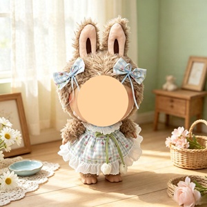 [Vêtement uniquement] Vêtements de poupée de 38 cm, robe à fleurs tulipes fraîches, robe florale à ruban jaune, tenues mignonnes pour poupée - Product Image 4