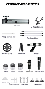 Khám Phá Khoa học màu vàng công suất cao <span class=keywords><strong>76700</strong></span> chuyên nghiệp thiên văn Kính thiên văn với chân máy - Product Image 6