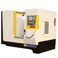 Outil multifonctionnel numérique CK46D-8 tour CNC à tourelle à 8 positions lit incliné axe Y axe C coupe de broche horizontale