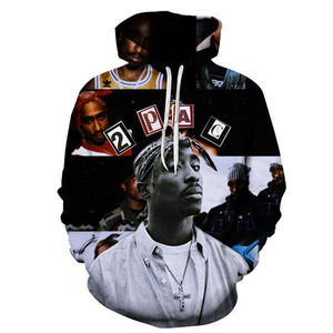 Sweats à capuche imprimés en 3D pour hommes Rapper R.I.P <span class=keywords><strong>Tupac</strong></span> Sweats à capuche d'impression numérique pour hommes - Product Image 2