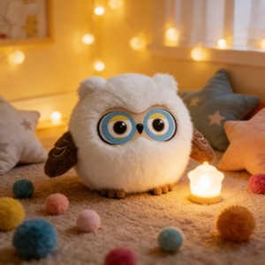 Peluche interactive intelligente ChatGPT en forme de hibou, jouet doux et moelleux, robot pour enfants, compagnon de <span class=keywords><strong>nuit</strong></span> pour l'heure du conte, cadeau pour chambre à coucher - Product Image 1