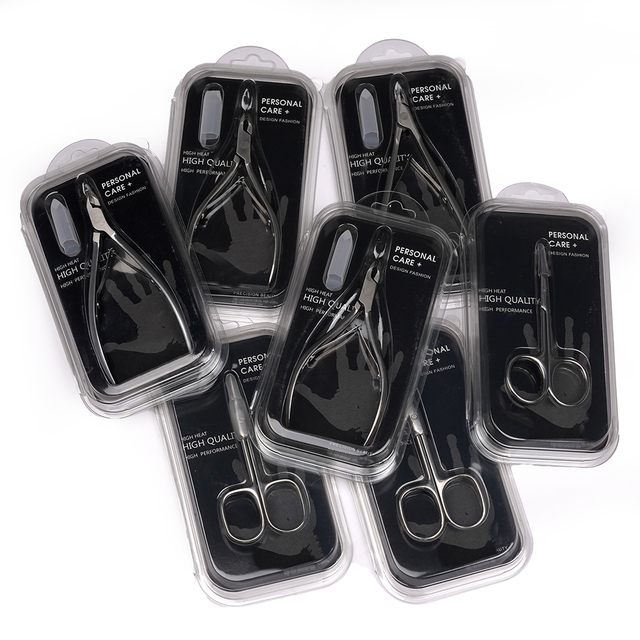 High Quality Package Nail Cuticle Nipper Stainless Steel Nail Cuticle Remover Trimmer Manicure Pedicure Nail Scissors