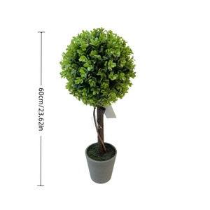 Petit Buis Artificiel Topiaire Boule Arbre pour Extérieur Maison Jardin Plastique Faux Conservé Herbe <span class=keywords><strong>Arbuste</strong></span> pour Aménagement Paysager Partie - Product Image 3