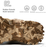 Bottes de randonnée personnalisées pour l'extérieur Desert Botas imperméables légères Camouflage résistantes à l'usure pour hommes chaussures de travail durables
