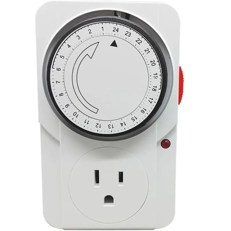 24 Jam Plug-In Timer Mekanik Akuarium, Tumbuh Cahaya, Hidroponik, Hewan Peliharaan, Rumah, Dapur, Kantor, Peralatan, ETL Terdaftar