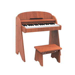 Mini Piano Electrónico de Madera de 37 Teclas, Juguete Educativo para Niños, Instrumento Musical para Uso Doméstico - Product Image 1