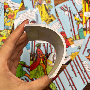 ทำการ์ดทาโรต์แบบกำหนดเองของคุณเอง  ชุดเกมพลาสติก  ไพ่พยากรณ์  ไพ่ PVC  ไพ่คำยืนยัน  ไพ่กันน้ำ - Product Image 6