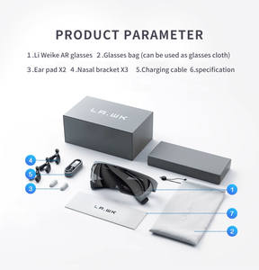 Lakw 316 inch AR phần cứng 4K HD chụp thông minh điều khiển từ xa kính 3D phong cách máy ảnh AR + ai công nghệ video cưỡi Kính - Product Image 6