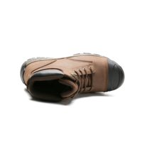 Bottes de travail en cuir à lacets, légères, respirantes, à embout en acier, pour hommes, vente en gros, bon marché, idéales pour la marche, vente directe d'usine