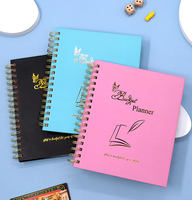 Étiquette privée personnalisée rose rigide quotidien hebdomadaire spirale objectifs non datés A5 planificateur Journal Agenda carnet de notes