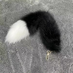 フェイクファーキーチェーン40cmフェイクフォックスファーテールキーチェーンふわふわフォックスファーテール装飾アクセサリー - Product Image 4