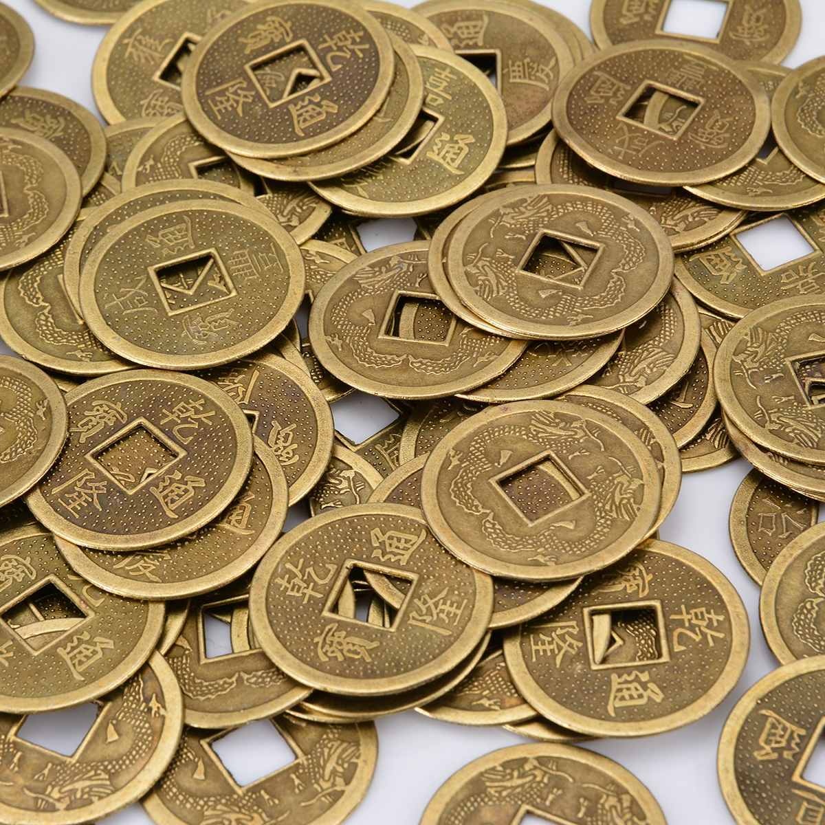 Lot Zinc Alloy Chinese Lucky Coin Feng Shui Antique Money