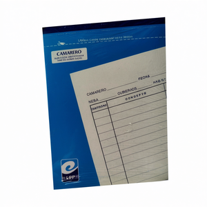 Bloc-notes de serveur A6 10,5x15cm, 50 sets, formulaires de commande autocopiants pour restaurant - Product Image 2