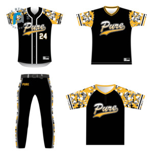 FQ CUSTOM USA Flag Baseball Suit on Filed Digital Camouflage Baseball Jersey Button Down Classic Stripes Uniforme de béisbol - Product Image 4