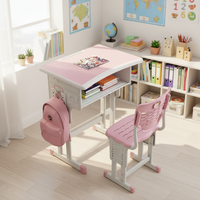 Ensemble de mobilier scolaire commercial au design moderne pour salle de classe, bureau et chaise pliables en métal pour élèves du primaire, modèle Yinchao 1103