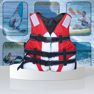 سترة نجاة رياضية عالية الطفو مصنوعة من رغوة EPE ونسيج أكسفورد للرياضات المائية والإنقاذ والإبحار والتجديف والسباحة - Product Image 1