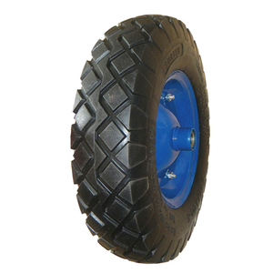 PU-1606 16 pouces 4.00-8 pouces Tondeuse À Gazon Jardin Panier PU Polyuréthane Mousse Ponction Preuve Plat Livraison Chariot De Pneu Brouette De Roue - Product Image 4