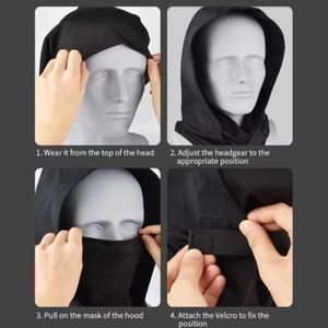 Écran facial de protection complet pour les jeux tactiques en plein air Certifié CE Masque profilé de <span class=keywords><strong>paintball</strong></span> coupe-vent - Product Image 6