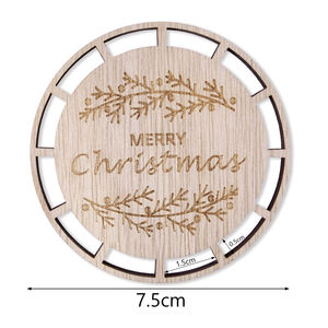 Prêt Stock artisanat <span class=keywords><strong>macramé</strong></span> <span class=keywords><strong>Kit</strong></span> de suspension <span class=keywords><strong>pour</strong></span> débutants arbre de noël déco bricolage cercle conseil en bois <span class=keywords><strong>macramé</strong></span> ornement cordon ensemble - Product Image 3