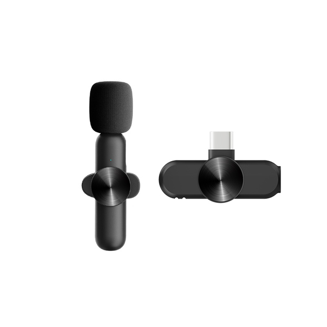 Portable High Quality Wireless Microphone Lavalier Lapel Mic for Bt Speaker Phone Camera Wireless Lapel Microphone