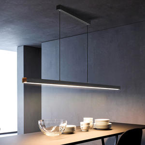 Lámpara Colgante LED Minimalista Nórdica Moderna, Diseño de Línea Única, Lámpara de Tira Larga para Restaurante, Lámparas Colgantes - Product Image 5
