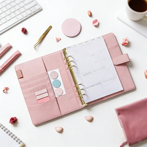 Папка-органайзер из искусственной кожи с индивидуальной печатью для планирования бюджета и хранения документов - Product Image 5