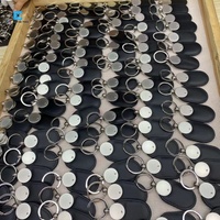 Porte-clés en cuir NFC de haute qualité, porte-clés RFID, 13,56 MHz/125 kHz, contrôle d'accès, porte-clés en cuir NFC, porte-clés RFID